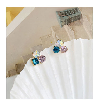 Rhinestone Alloy Earring