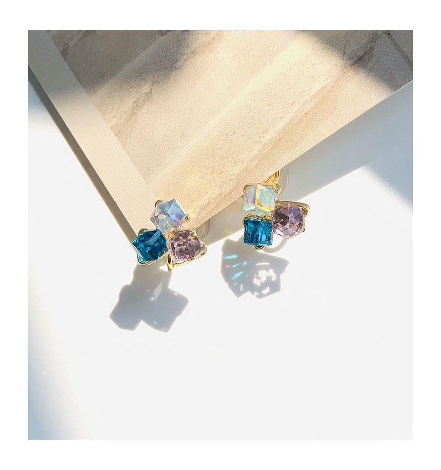 Rhinestone Alloy Earring