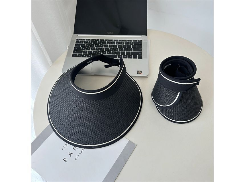 Hat Piped Sun Straw