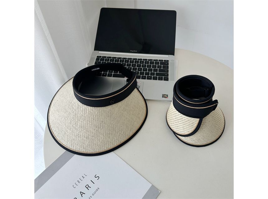 Hat Piped Sun Straw