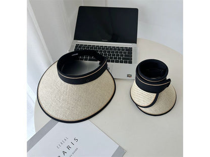 Hat Piped Sun Straw