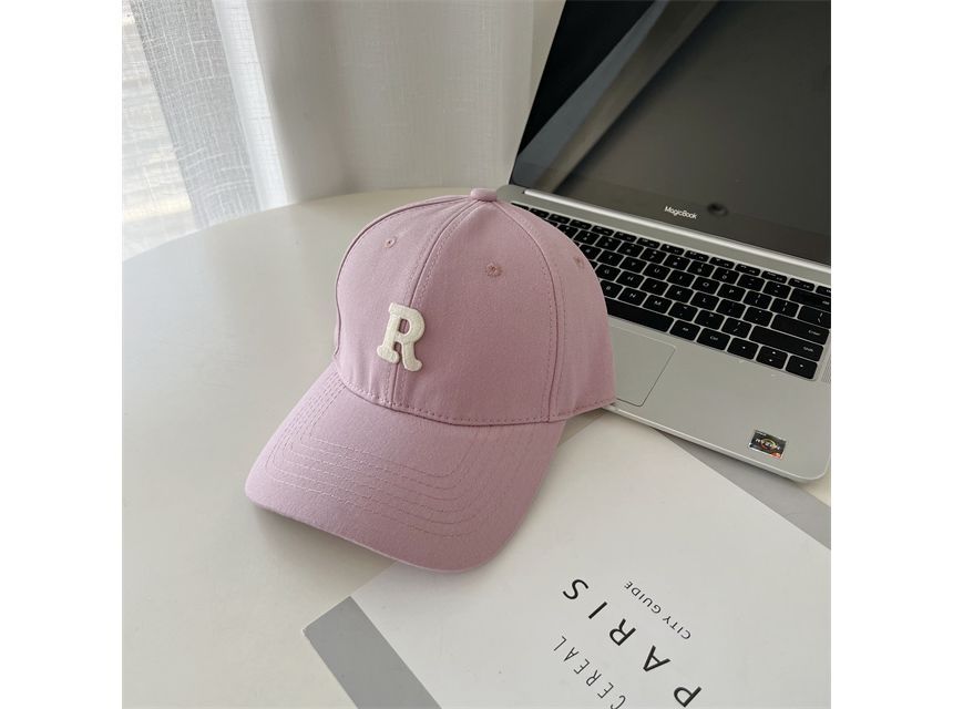 Lettering Embroidered Cap Baseball