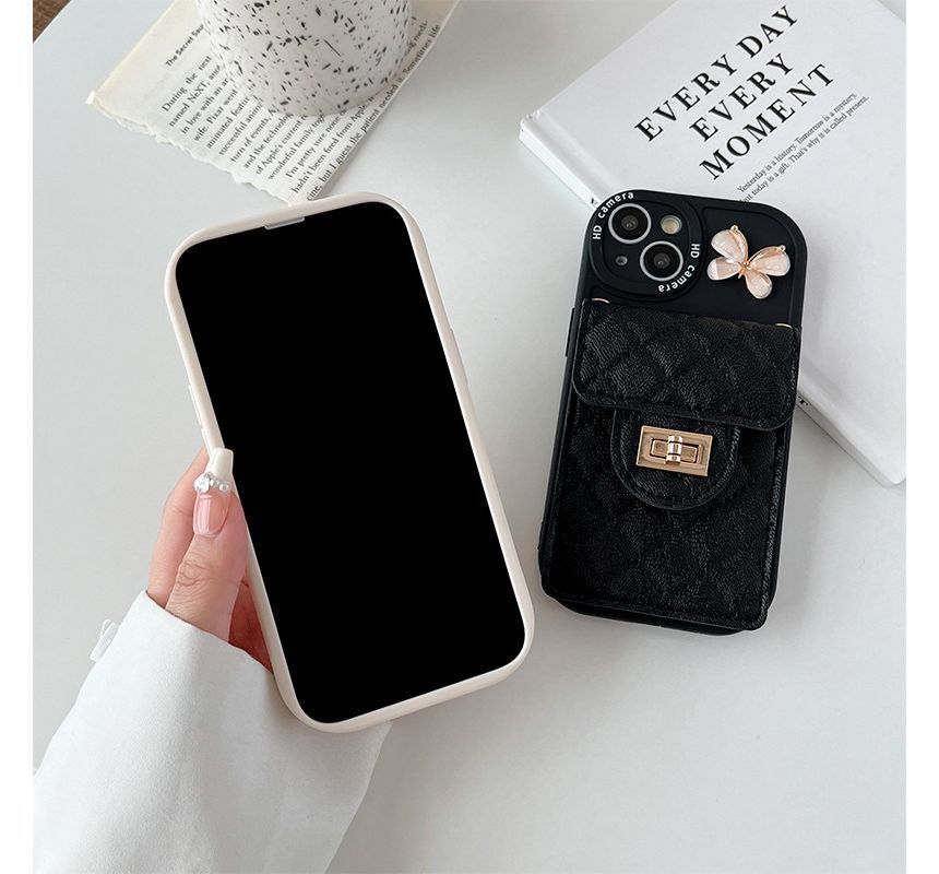 Card Holder Phone Case - iPhone 14 Pro Max / 14 Pro / 14 Max / 14 / 13 Pro Max / 13 Pro / 13 / 13 mini / 12 Pro Max / 12 Pro / 12 / 12 mini / 11 Pro Max / 11 Pro / 11 / SE / XS Max / XS / XR / X / 8 / 8 Plus / 7 / 7 Plus