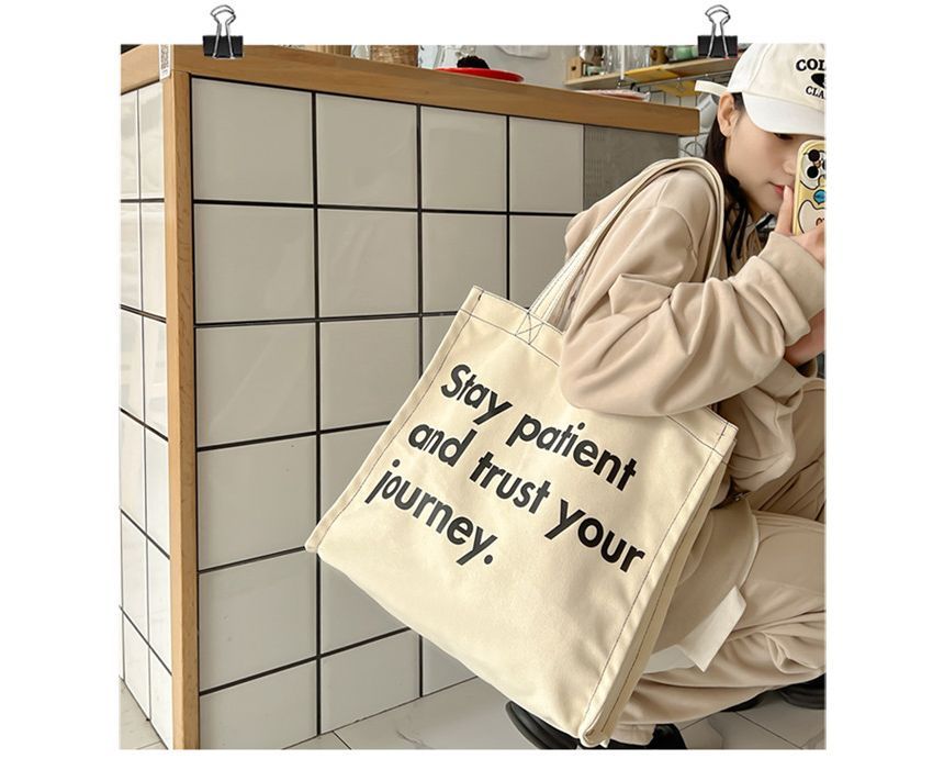 Lettering Tote Bag