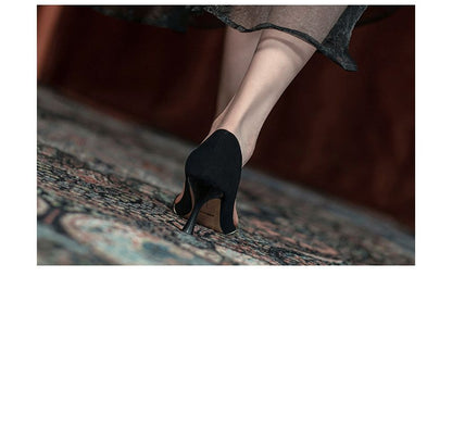 Plain High Heel D'Orsay Pumps
