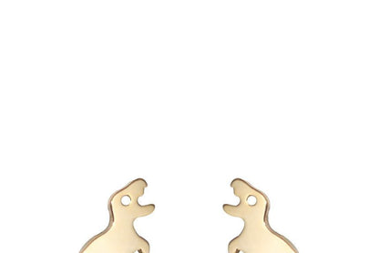Polished Dinosaur Alloy Earring