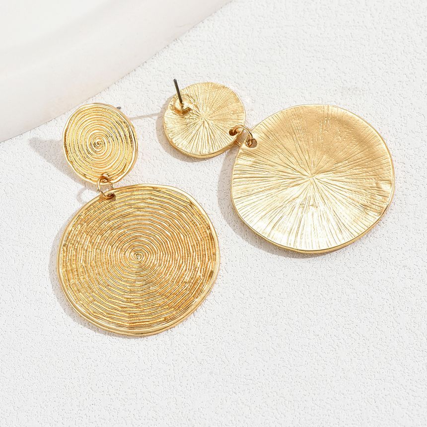 Disc Alloy Dangle Earring