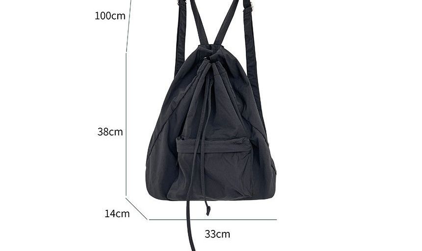 Nylon Drawstring Backpack