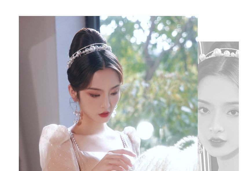 Evening Gown Short-Sleeve Rhinestone A-Line