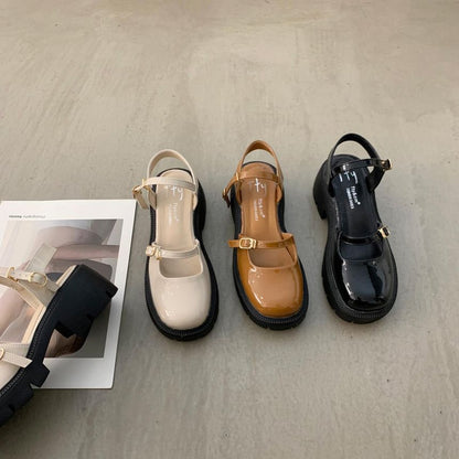 Platform Chunky Heel Mary Jane Shoes