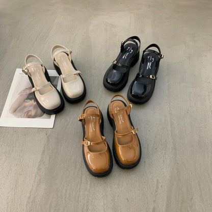 Platform Chunky Heel Mary Jane Shoes