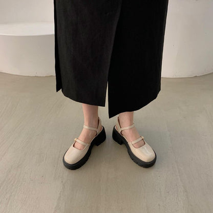 Platform Chunky Heel Mary Jane Shoes