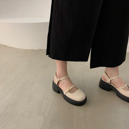 Platform Chunky Heel Mary Jane Shoes