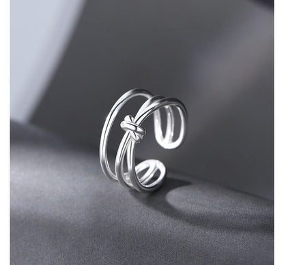 Knot Layered Open Ring