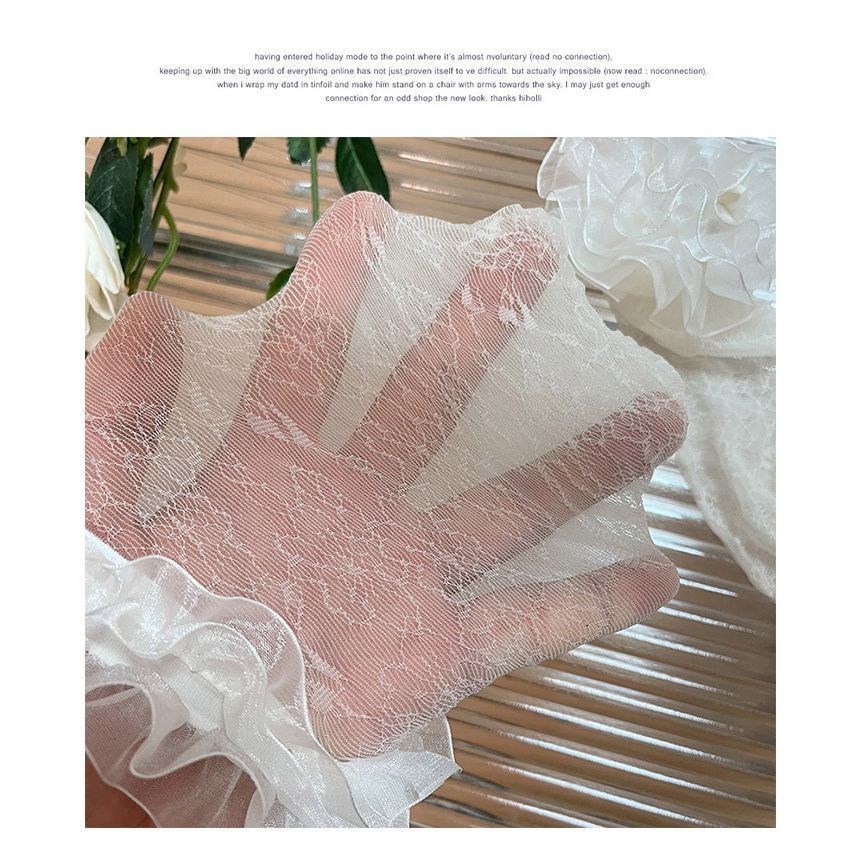 Ruffled Organza Socks