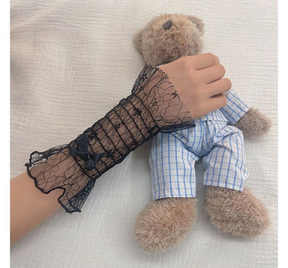 Ribbon Mesh Arm Sleeves