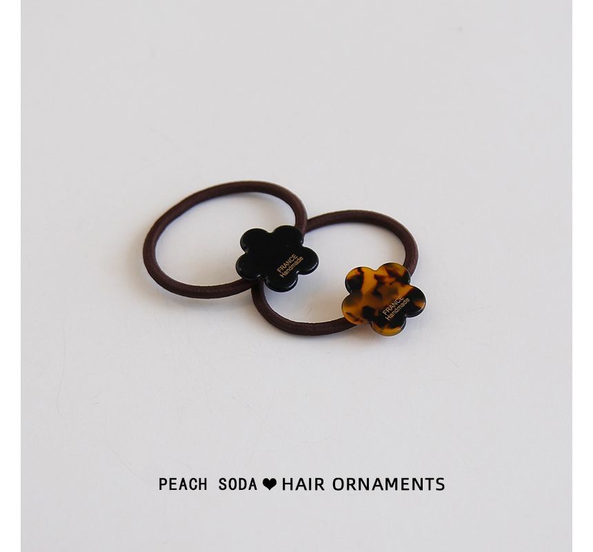 Floral Acetate Hair Tie