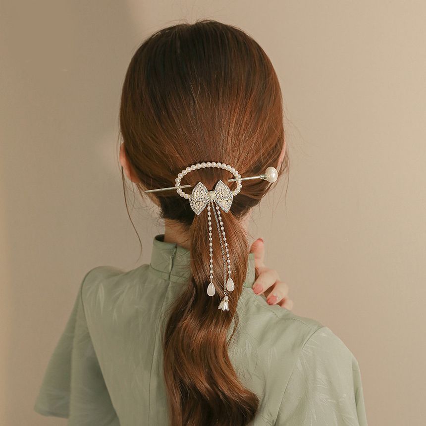 Faux Pearl Alloy Hair Stick (various designs)