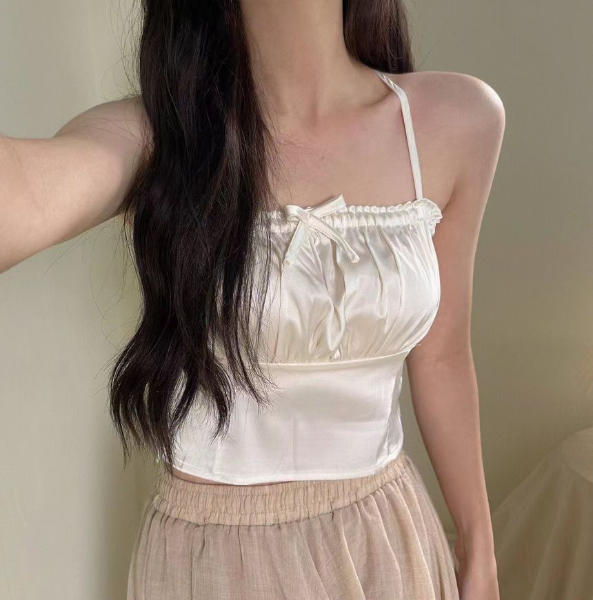 Plain Bow Cami Top