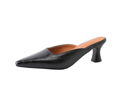 Pointed Kitten Heel Mules