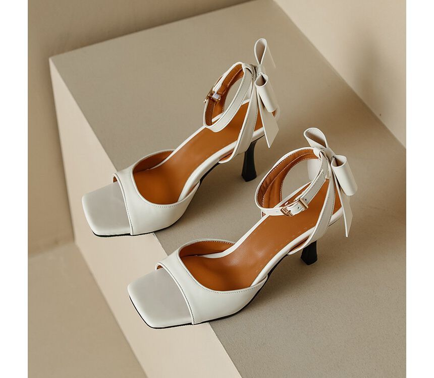 High Heel Plain Sandals