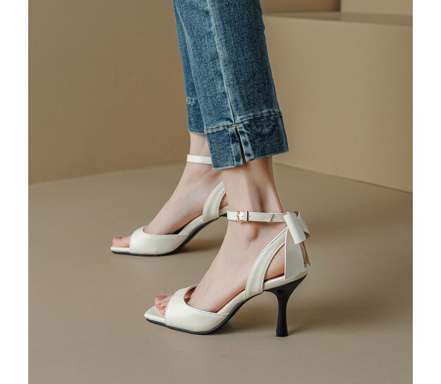 High Heel Plain Sandals