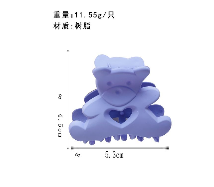 Matte Bear Hair Clamp
