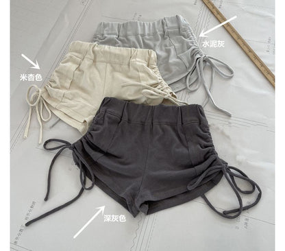 Mid Rise Plain Hot Pants