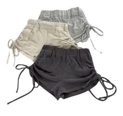 Mid Rise Plain Hot Pants