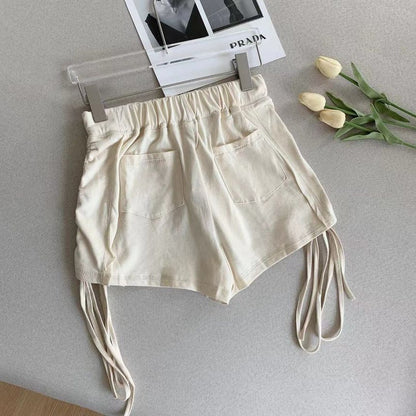Mid Rise Plain Hot Pants