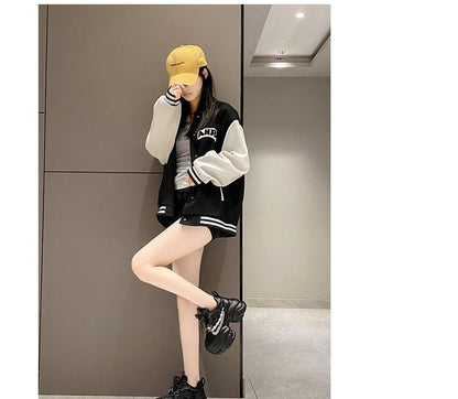 Pattered Faux Pearl Lace Panel Platform Lace-Up Sneakers