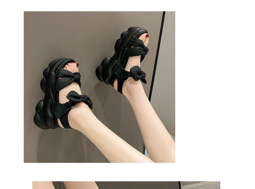 Bow Platform Sandals