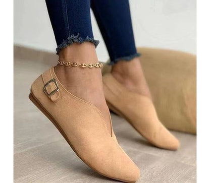 Chain Strap Flat Slip-Ons