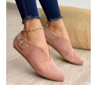 Chain Strap Flat Slip-Ons