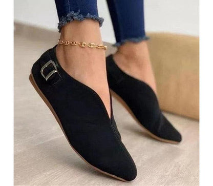 Chain Strap Flat Slip-Ons