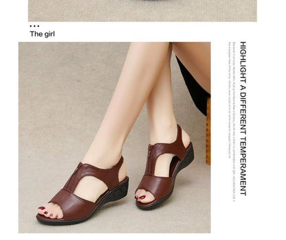 Plain Wedge Heel Sandals