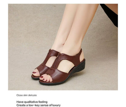 Plain Wedge Heel Sandals