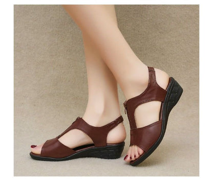 Plain Wedge Heel Sandals