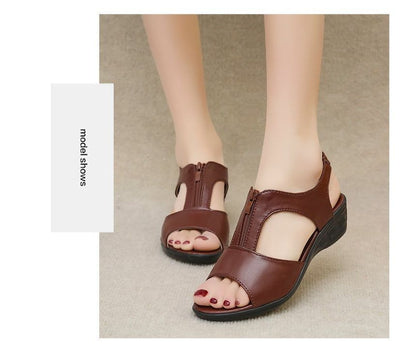 Plain Wedge Heel Sandals