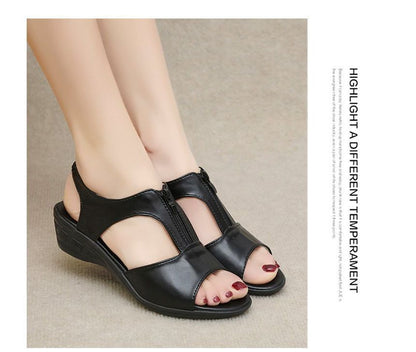Plain Wedge Heel Sandals