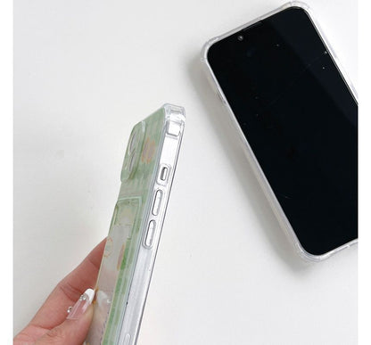 Sunflower Print Card Holder Phone Case