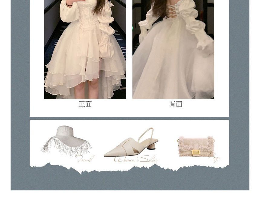 Low Sweetheart Mesh Long-Sleeve Evening Gown High Neckline