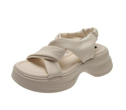 Platform Knot Sandals Slingback