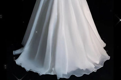 Wedding Gown Ball Strapless Asymmetrical Shirred Ruffled