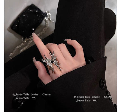 Butterfly Alloy Open Ring (various designs) / Set