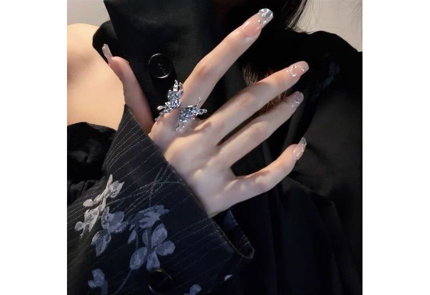 Butterfly Alloy Open Ring (various designs) / Set