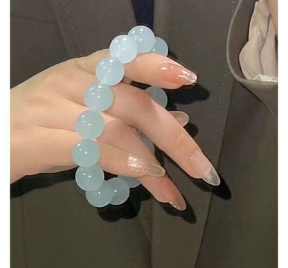 Faux Gemstone Bead Bracelet