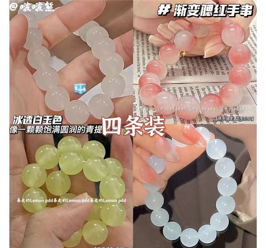 Faux Gemstone Bead Bracelet