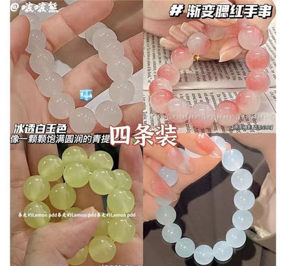 Faux Gemstone Bead Bracelet