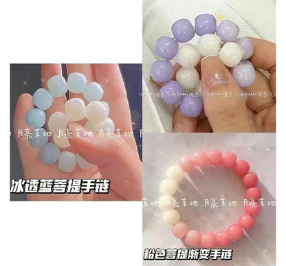 Faux Gemstone Bead Bracelet